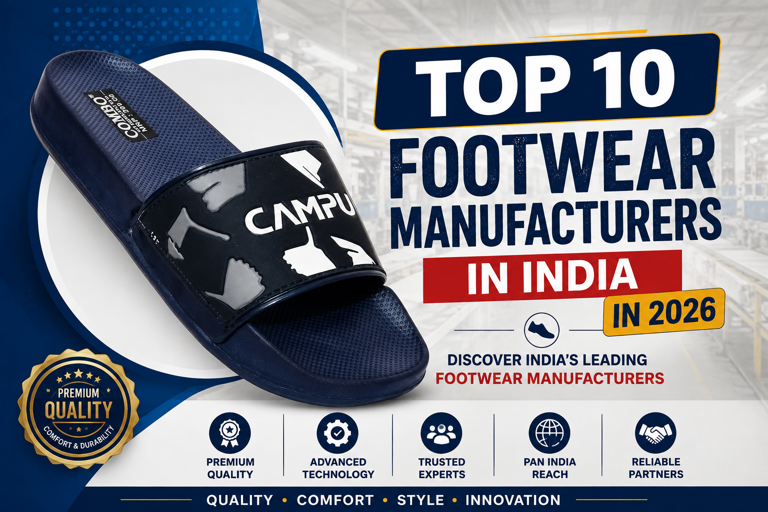 Top 10 Footwear Manufacturers in India in 2026: Complete Guide
